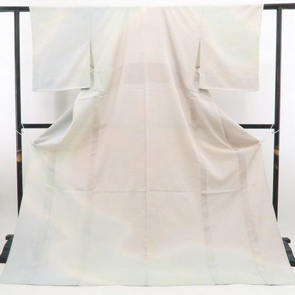 【新古品】tomihisa 新品 単衣 染色作家 桐村博 落款 仕付け糸付 やまだ織 本塩沢 訪問着 7933