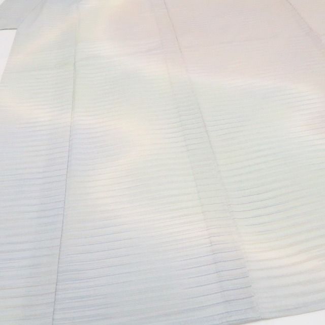 【新古品】tomihisa 新品 単衣 染色作家 桐村博 落款 仕付け糸付 やまだ織 本塩沢 訪問着 7933