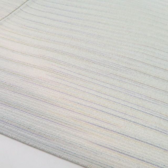 【新古品】tomihisa 新品 単衣 染色作家 桐村博 落款 仕付け糸付 やまだ織 本塩沢 訪問着 7933