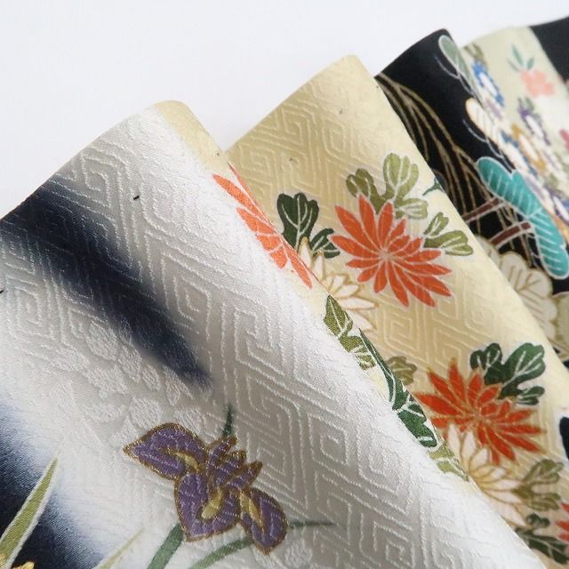 【中古】tomihisa 未着用 単衣 金駒刺繍 茶屋辻 着物 正絹 仕付け糸付 訪問着 7942