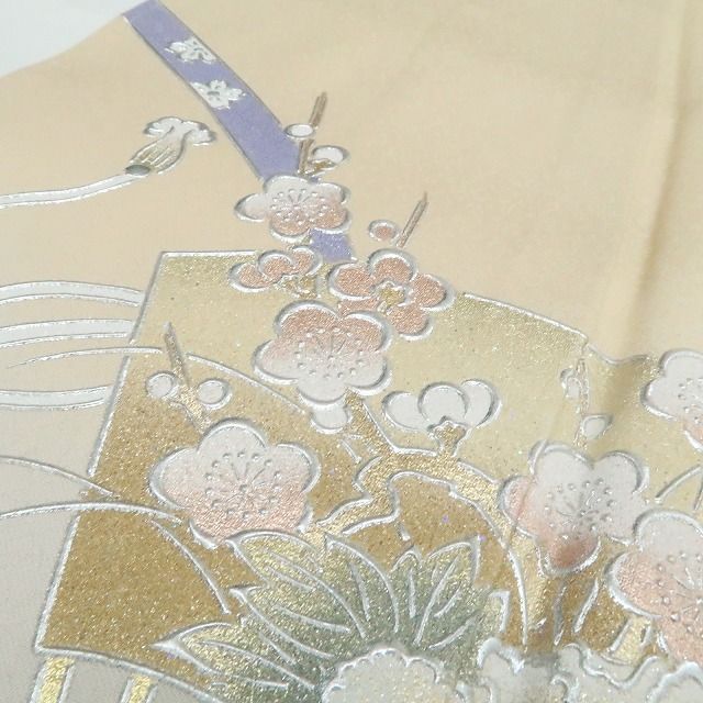 【新古品】tomihisa 新品 金彩友禅 和田光正 落款 着物 正絹 仕付け糸付 訪問着 7954