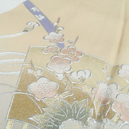 【新古品】tomihisa 新品 金彩友禅 和田光正 落款 着物 正絹 仕付け糸付 訪問着 7954