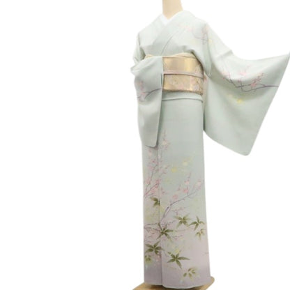 【新古品】tomihisa 新品 本加賀友禅 小田美知代 落款 着物 正絹 仕付け糸付 訪問着7956