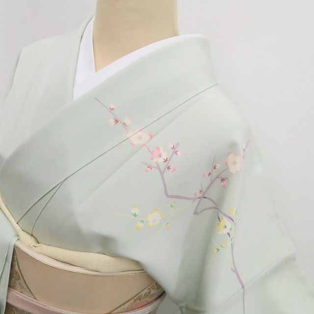 【新古品】tomihisa 新品 本加賀友禅 小田美知代 落款 着物 正絹 仕付け糸付 訪問着7956