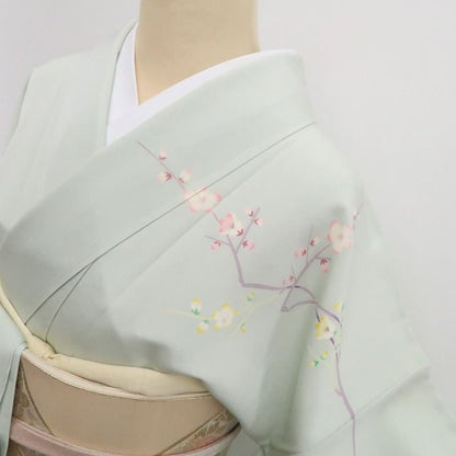 【新古品】tomihisa 新品 本加賀友禅 小田美知代 落款 着物 正絹 仕付け糸付 訪問着7956