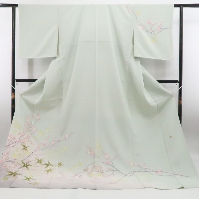 【新古品】tomihisa 新品 本加賀友禅 小田美知代 落款 着物 正絹 仕付け糸付 訪問着7956
