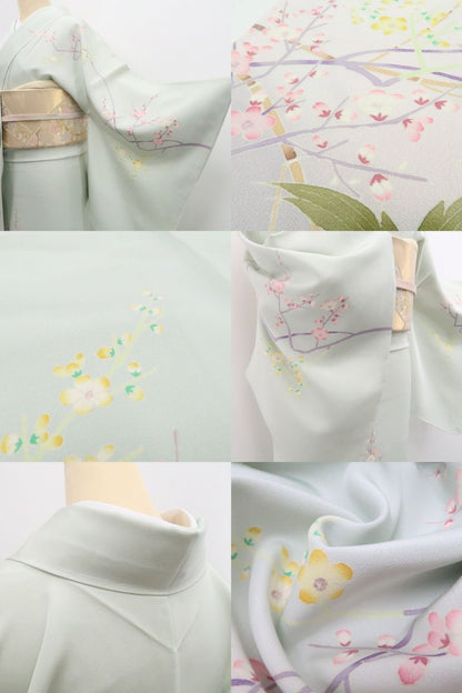 【新古品】tomihisa 新品 本加賀友禅 小田美知代 落款 着物 正絹 仕付け糸付 訪問着7956