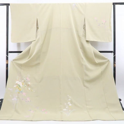 【新古品】tomihisa 新品 手描き友禅 着物 正絹 仕付け糸付 トールサイズ 訪問着 7958