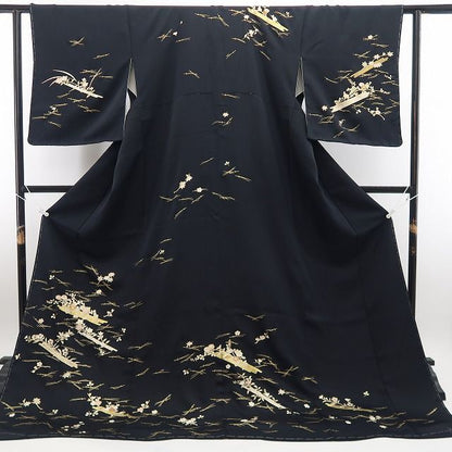 【新古品】tomihisa 新品 金駒刺繍 花筏 着物 正絹 仕付け糸付 訪問着 7985
