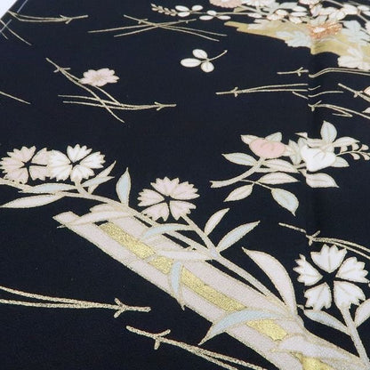 【新古品】tomihisa 新品 金駒刺繍 花筏 着物 正絹 仕付け糸付 訪問着 7985