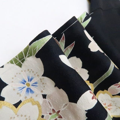 【新古品】tomihisa 新品 桜 落款 着物 正絹 仕付け糸付 作家物 訪問着 7986