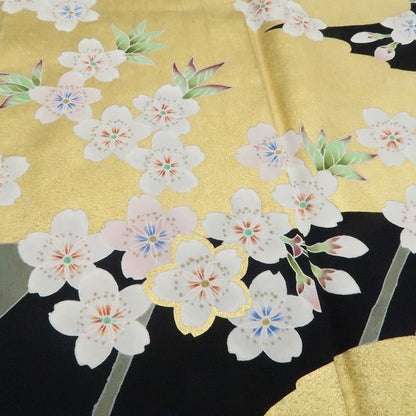 【新古品】tomihisa 新品 桜 落款 着物 正絹 仕付け糸付 作家物 訪問着 7986