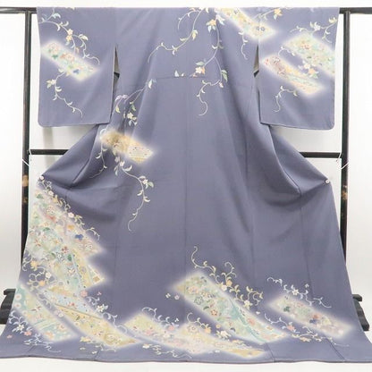【新古品】tomihisa 新品 唐花 鳳凰 着物 正絹 仕付け糸付 トールサイズ 訪問着 7987