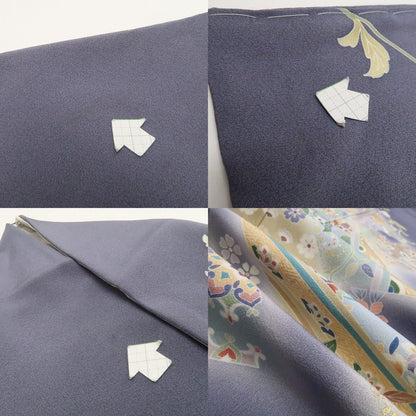 【新古品】tomihisa 新品 唐花 鳳凰 着物 正絹 仕付け糸付 トールサイズ 訪問着 7987