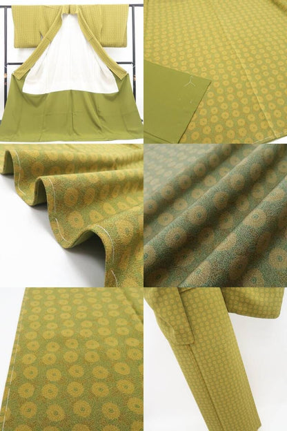 【新品・江戸小紋】人間国宝 中村勇二郎 落款 着物 正絹 仕付け糸付 tomihisa”近づくほど美しい緻密な染めの世界”9604