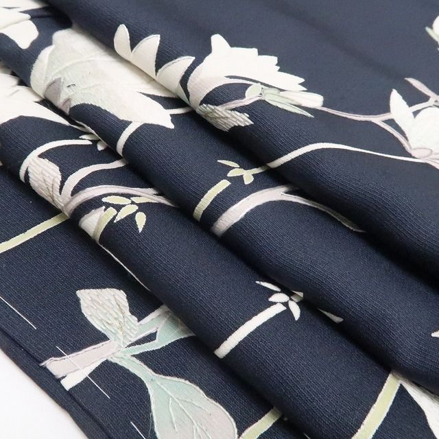 【新品・訪問着】刺繍 木蓮 着物 正絹 仕付け糸付 tomihisa”咲き広がる木蓮の気品を纏って”9614