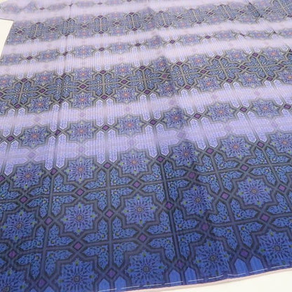 【新品・大島紬付下げ】証紙付 着物 正絹 仕付け糸付 tomihisa”ステンドグラスの美しさを纏って”9624