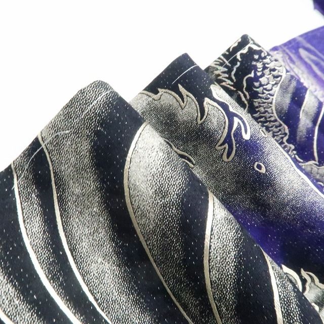 【新品・振袖】お仕立て上がり品 龍 ドラゴン 銀通し 着物 成人式 正絹 トールサイズ 仕付け糸付 tomihisa“圧倒的主役へ！”9625