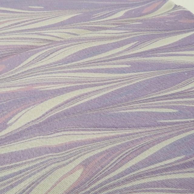【美品・帯揚げ】着物 正絹 和装小物 tomihisa”装いにリズムを添える菫の彩り”9630