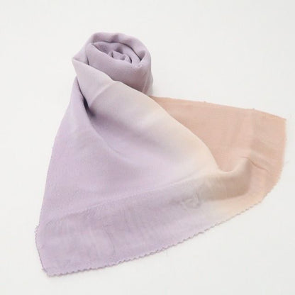 【美品・帯揚げ】暈し バイカラー 着物 正絹 和装小物 tomihisa”優しいバイカラーで広がる装いの楽しみ”9631