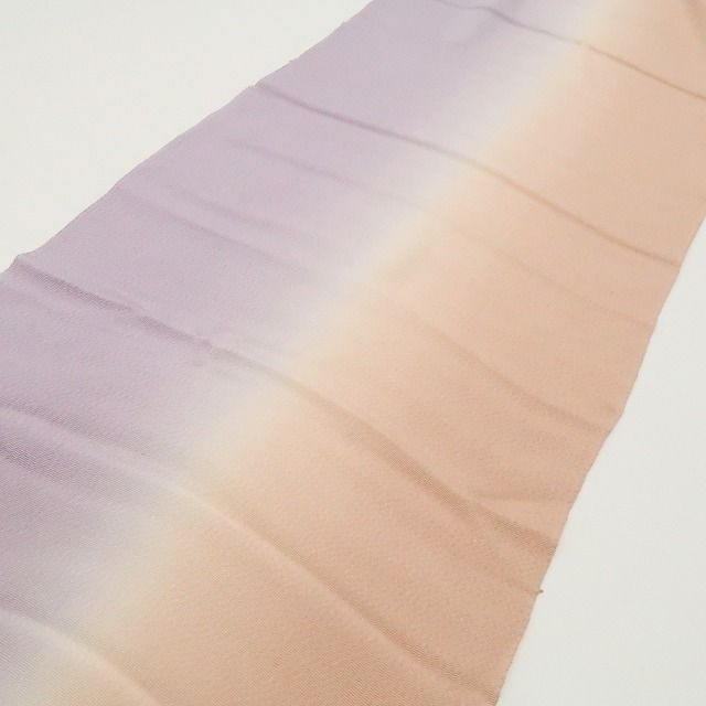 【美品・帯揚げ】暈し バイカラー 着物 正絹 和装小物 tomihisa”優しいバイカラーで広がる装いの楽しみ”9631