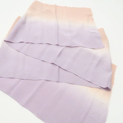 【美品・帯揚げ】暈し バイカラー 着物 正絹 和装小物 tomihisa”優しいバイカラーで広がる装いの楽しみ”9631
