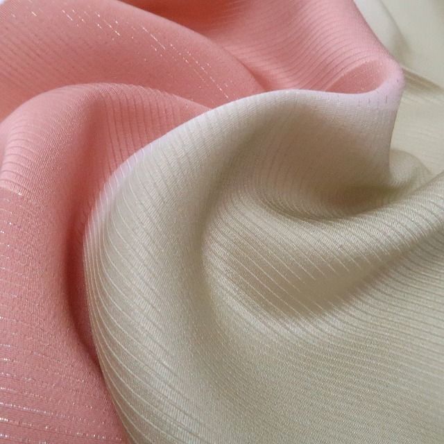 【美品・帯揚げ】 SALAMU 暈し バイカラー 着物 正絹 和装小物 tomihisa”自然の美しさを纏う気品のバイカラー”9632