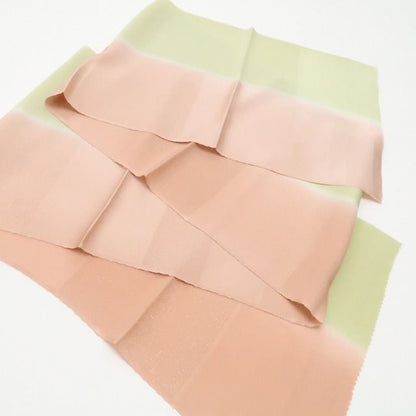 【美品・帯揚げ】 SALAMU 暈し バイカラー 着物 正絹 和装小物 tomihisa”自然の美しさを纏う気品のバイカラー”9632