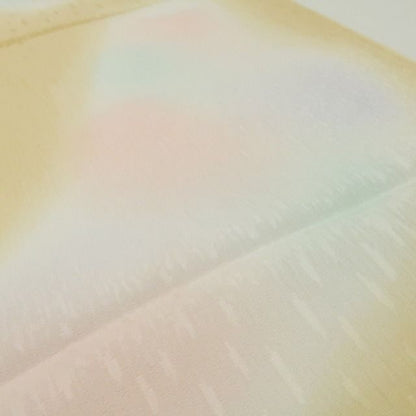 【美品・帯揚げ】暈し 着物 正絹 和装小物 tomihisa”装いを照らすやわらかな光”9633