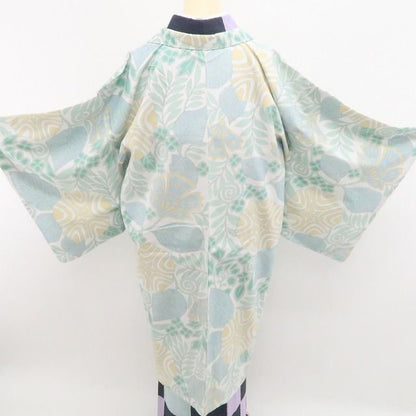 【新品・長羽織】吹上美布 着物 仕付け糸付 ロング丈 tomihisa”パステルカラーで楽しむ爽やかボタニカル”9636