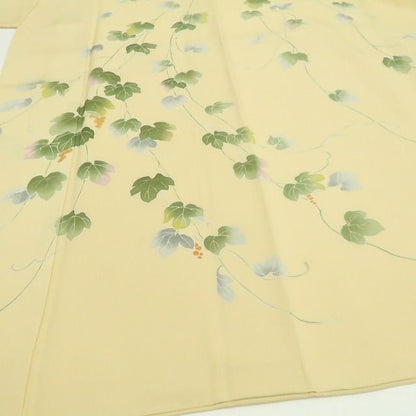 【新品・訪問着】手描き友禅 蔦 着物 正絹 仕付け糸付 tomihisa”やさしい彩りに蔦の生命美を宿して”9638