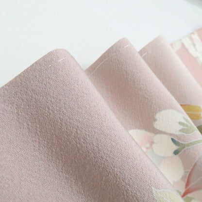 【新品・訪問着】手描き友禅 藤井稲夫 落款 着物 正絹 仕付け糸付 tomihisa”可憐に咲き誇る祝福の花景色”9639