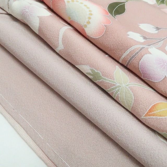 【新品・訪問着】手描き友禅 藤井稲夫 落款 着物 正絹 仕付け糸付 tomihisa”可憐に咲き誇る祝福の花景色”9639