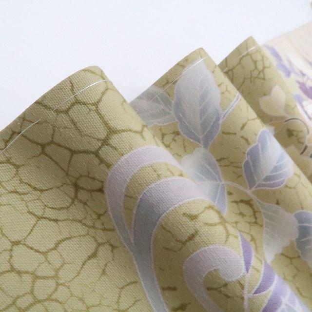 【新品・訪問着】帝王紫 刺繍 着物 正絹 仕付け糸付 tomihisa”優美な花々を彩る気品の帝王紫”9641