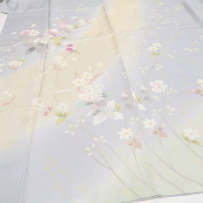 【新品・訪問着】蘭 着物 正絹 仕付け糸付 tomihisa”清らかに咲く蘭の美しさを纏って”9642