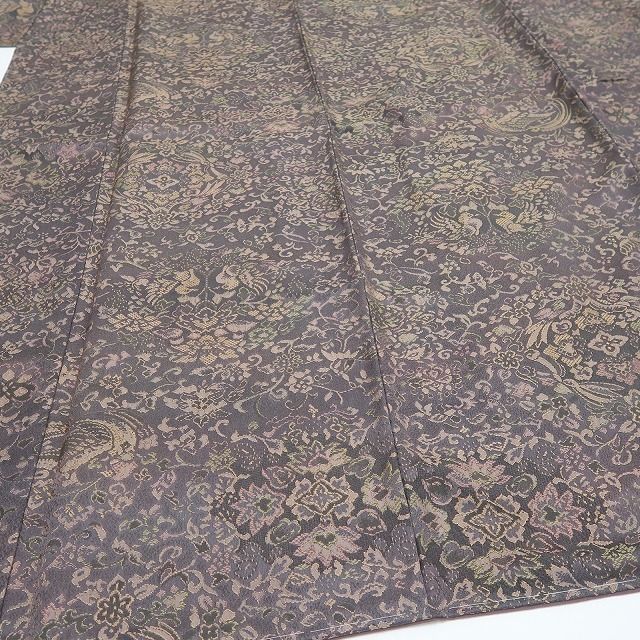【新品・お召】さが美謹製 前田仁仙 落款 草木染 更紗 着物 正絹 トールサイズ tomihisa“人それぞれに栄華は巡る”9645