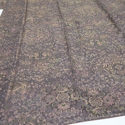 【新品・お召】さが美謹製 前田仁仙 落款 草木染 更紗 着物 正絹 トールサイズ tomihisa“人それぞれに栄華は巡る”9645