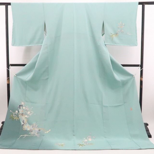 【新品・訪問着】本加賀友禅 稲手明仁 落款 着物 正絹 仕付け糸付 トールサイズ tomihisa“香りほのかに色を挿し人の心に染め出づる”9646