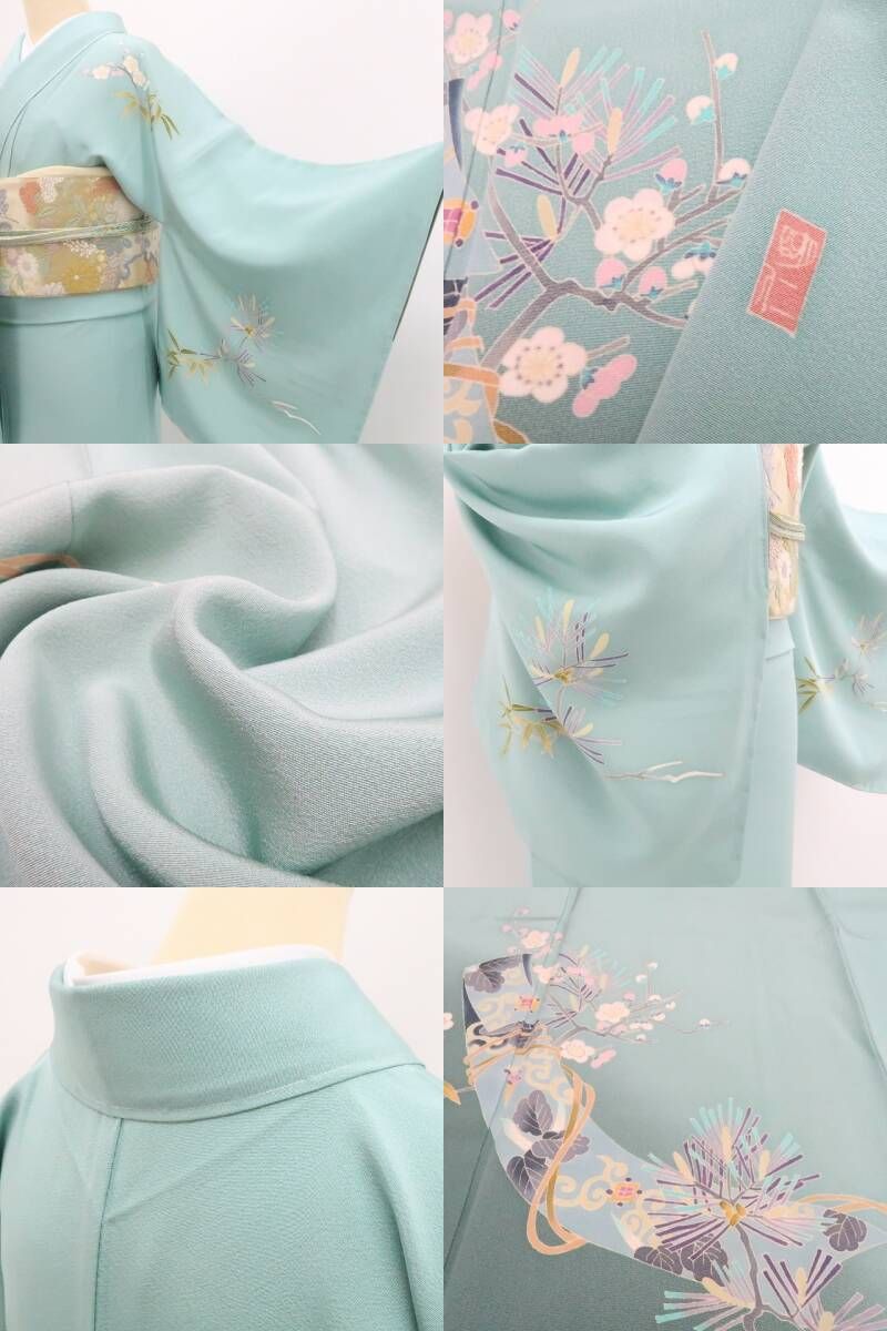 【新品・訪問着】本加賀友禅 稲手明仁 落款 着物 正絹 仕付け糸付 トールサイズ tomihisa“香りほのかに色を挿し人の心に染め出づる”9646