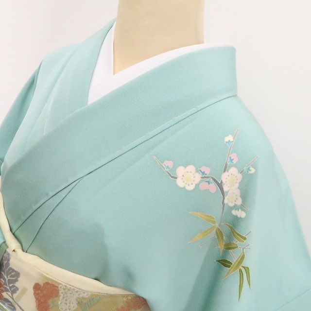 【新品・訪問着】本加賀友禅 稲手明仁 落款 着物 正絹 仕付け糸付 トールサイズ tomihisa“香りほのかに色を挿し人の心に染め出づる”9646
