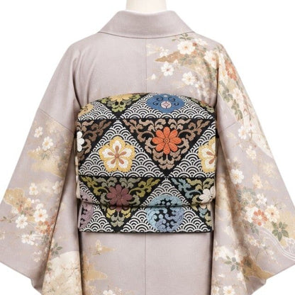 【美品・袋帯】草木唐織 着物 正絹 tomihisa“一心不乱に麗を織り出す…心留める帯のもてなし”9650