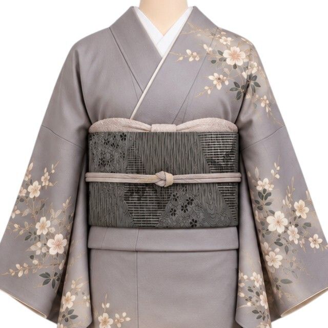 【美品・袋帯】斉藤三才 モノトーン 着物 正絹 全通 tomihisa“いま証される異才の真実”9652