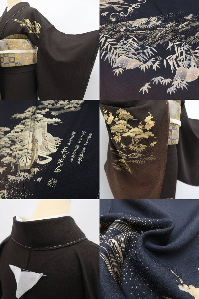 【新品・訪問着】和田光正 落款 着物 正絹 仕付け糸付 tomihisa”煌めきの中に晴れの日の格式を宿して”9654