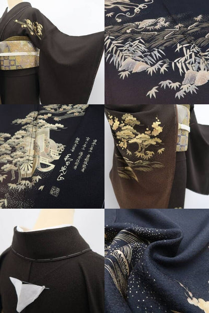 【新品・訪問着】和田光正 落款 着物 正絹 仕付け糸付 tomihisa”煌めきの中に晴れの日の格式を宿して”9654