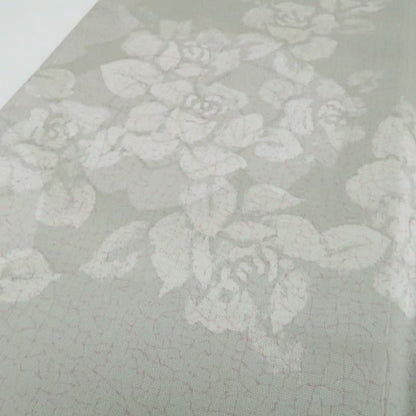 【小紋】薔薇 落款 着物 正絹 仕付け糸付 tomihisa”淑やかに纏う薔薇のエレガンス”9670