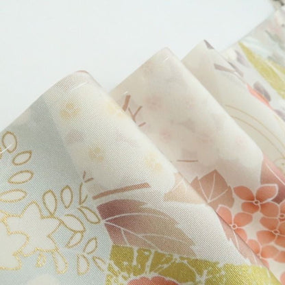 【新品・訪問着】金駒刺繍 着物 正絹 仕付け糸付 tomihisa”祝福の思いを届ける優美な花景色”9671