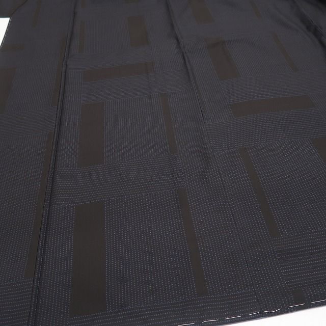 【新品・本場大島紬】銀座もとじ謹製 証紙付 着物 正絹 仕付け糸付 トールサイズtomihisa“自分らしさを彩るモダンな紬スタイル”9679