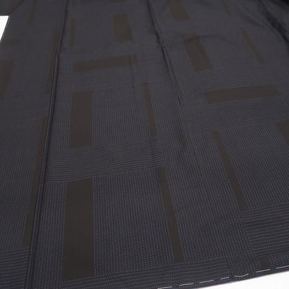【新品・本場大島紬】銀座もとじ謹製 証紙付 着物 正絹 仕付け糸付 トールサイズtomihisa“自分らしさを彩るモダンな紬スタイル”9679