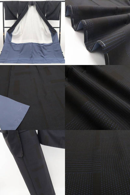 【新品・本場大島紬】銀座もとじ謹製 証紙付 着物 正絹 仕付け糸付 トールサイズtomihisa“自分らしさを彩るモダンな紬スタイル”9679