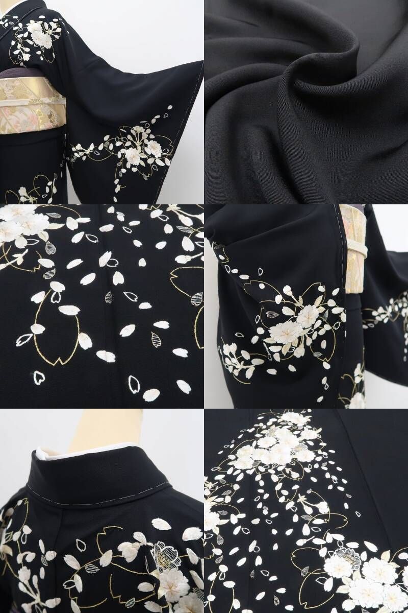 【新品・訪問着】総刺繍 桜 着物 正絹 仕付け糸付 トールサイズ tomihisa“花の調べに想いを託し人それぞれに夢をみる”9681